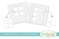 Masking Stencil - Square Windows