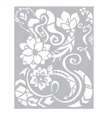 Thinlits Plus A4 - Floral Swirls