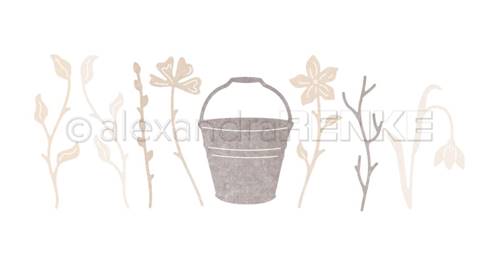 Die - Bucket with flowers