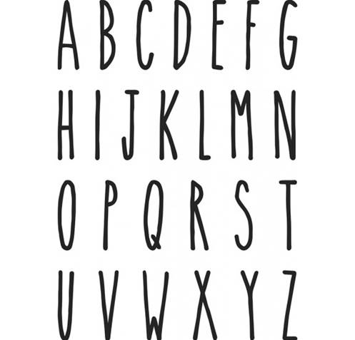 Die - Alphabet majuscule