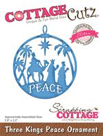 Cottage Cutz -Three Kings Peace Ornament