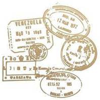 Mini Tampon - Passport stamps