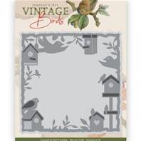 Die - Vintage Birds - Birdhouse frame