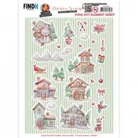 Papier Push Out - 3D - Christmas Scenery - Small Elements B