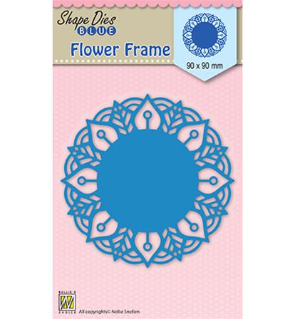 Die - Round lace flower frame