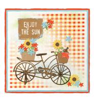Die - Sunflower Kisses - Flower bicycle