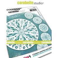 Texture printing - Coasters - Mandala Medley