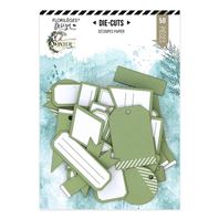 Die cuts - Oh Winter - étiquettes vert tilleul