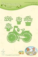 Die - Bicycle with baskets - Vélo avec paniers de fleurs
