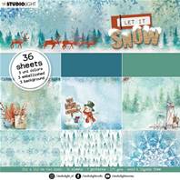 Paper pad - Let it Snow - Cool colors