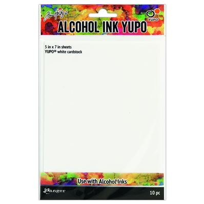Alcohol Ink Yupo white - 12,5 x 18,5 cm