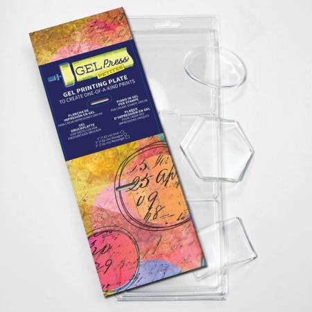 Gel Printing Plate - Petits hexagone, ovale, rectangle