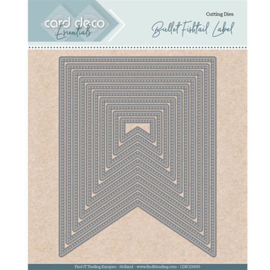 Die - Card Deco Essentials - Bullet Fishtail label perced