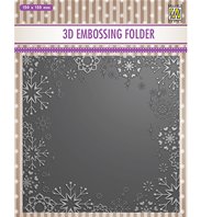 3D embossing Folder - Snowflake frame