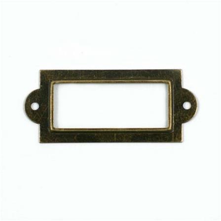 Porte étiquette métal - bronze