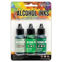 Alcohol Ink - green spectrum