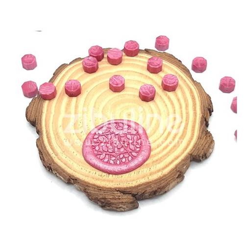 Zibuline-Pastilles de cire - Rose Pastèque nacré-Cachets de cire