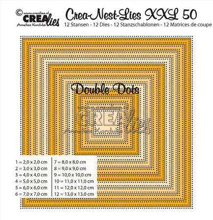 Crea-Nest-Lies-XXL - Double dots Square 50