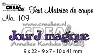 Crealies Text - Jour J magique