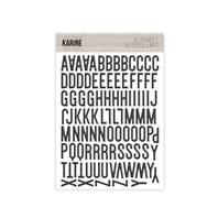 Alphabet stickers - Graphite - Nude and wild