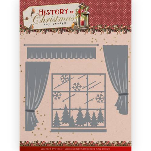 Die - History of Christmas - Window with Curtains