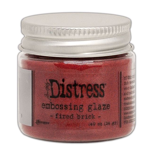Distress Embossing Glaze - Fired brick