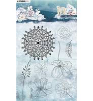 Tampon - Arctic Winter - Icy florals