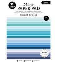 Unicolor Paper Pad - Shades of Blue
