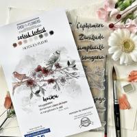 Tampon - Soleil Levant - Mots en fleur