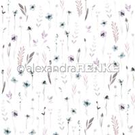 Papier - Artist flowers - Meadow flowers bleu rapport