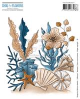 Tampon - Nautique - Fleurs sous-marines