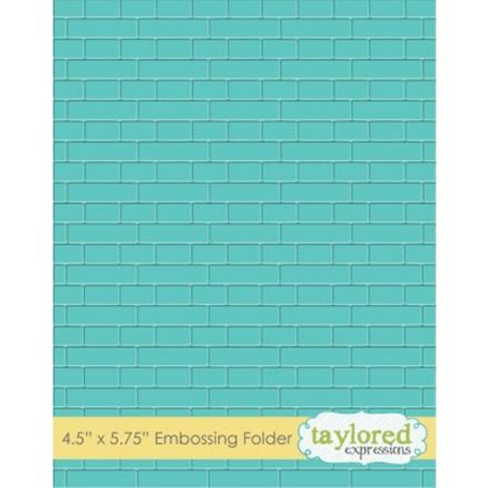 Embossing Folder - Subway Tiles