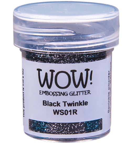 Wow! Embossing Powder Glitter - Black Twinkle