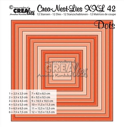 Dies Crea-Nest-Lies-XXL 42 - Pierced Squares
