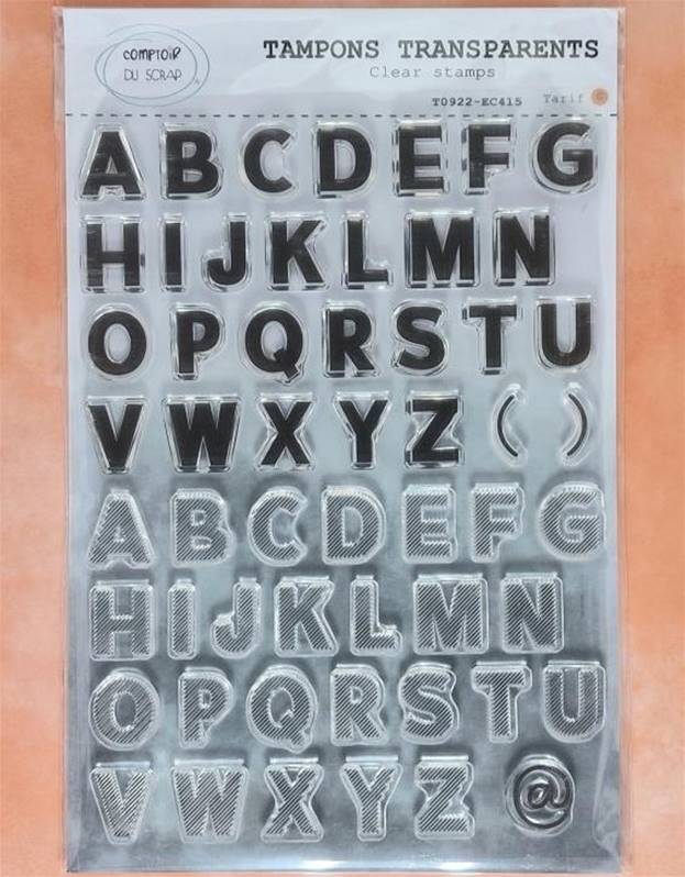 Alphabet - Tampons lettres majuscules