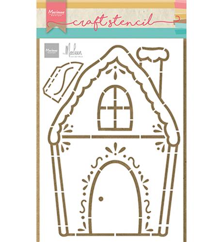 Cratf Stencil - Ginger bread house by Marleen