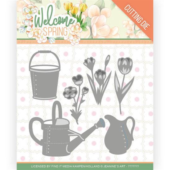 Die - Welcome Spring - Watering can and bucket