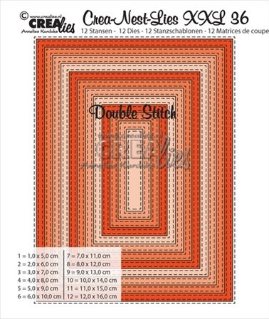 Dies Crea-Nest-Lies-XXL 26 - Rectangle Stitched in/out