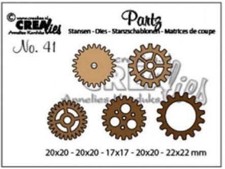 Crealies Partz - 5x gears small