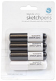 4 Stylos noir et blanc - sketch pen