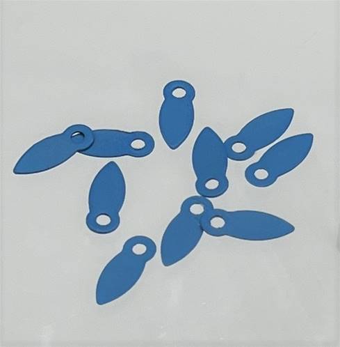 10 flipettes - Bleu océan