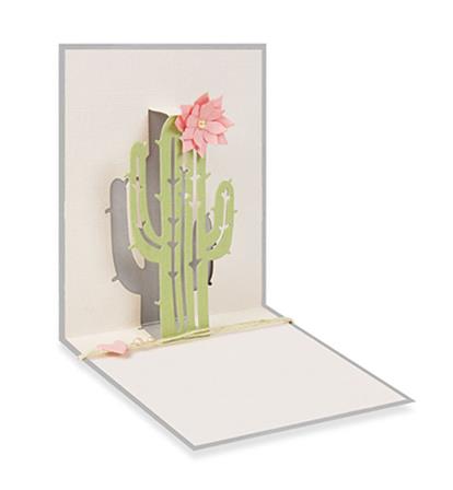 3D Pop Up Cactus De Luxe Carte De Noël Haute Qualité vide