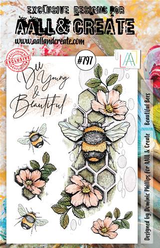 Tampon - A5 - #797 - Beautiful Bees