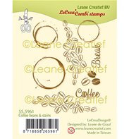 Clear Stamp - Coffee beans & Stains