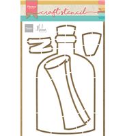 Craft stencil - Message in a bottle