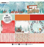 Paper pad - Let it Snow - Warm colors