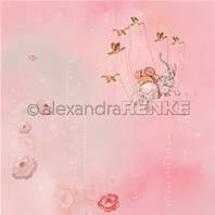 Papier - In 80 days around the world - Flying elephant blossom pink
