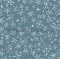 Papier - Large snowflake flurry on dusk blue