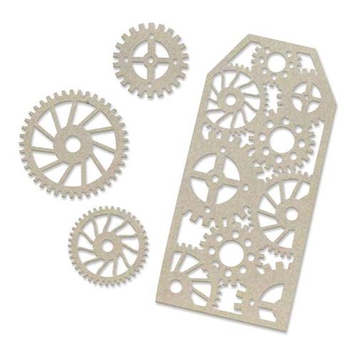 Chipboard - Tag and Gears