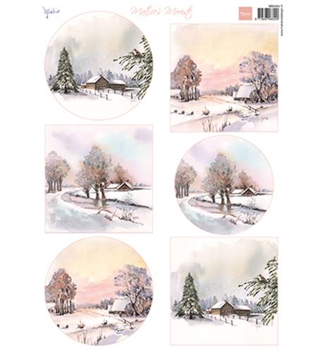 Papier à découper - Mattie - Winter landscape